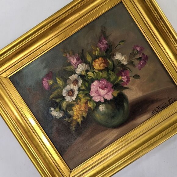 Floral Still Life Original Oil Painting - Picture 7 of 8